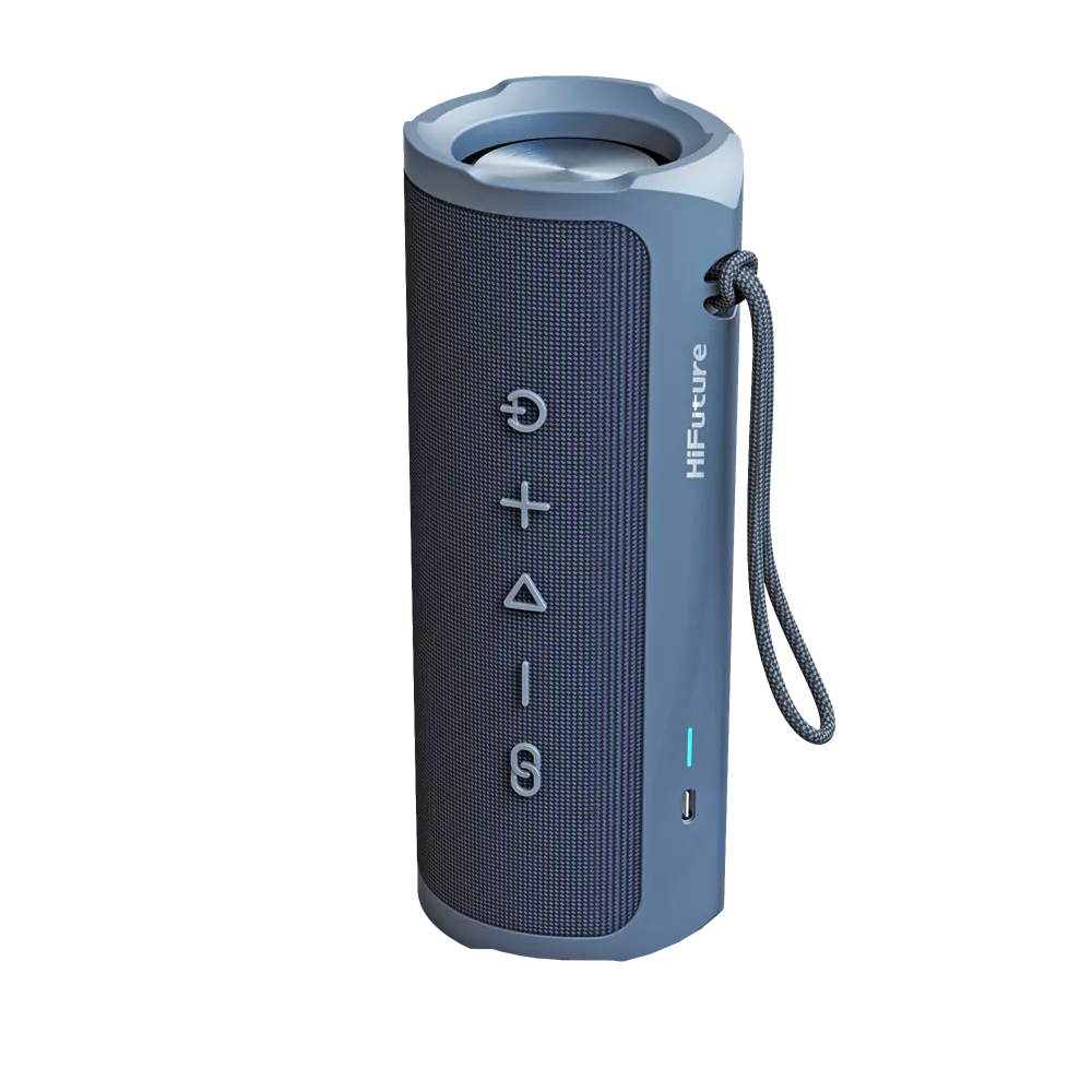 HiFuture - Ripple - 30W Waterproof Bluetooth Speaker - Blue
