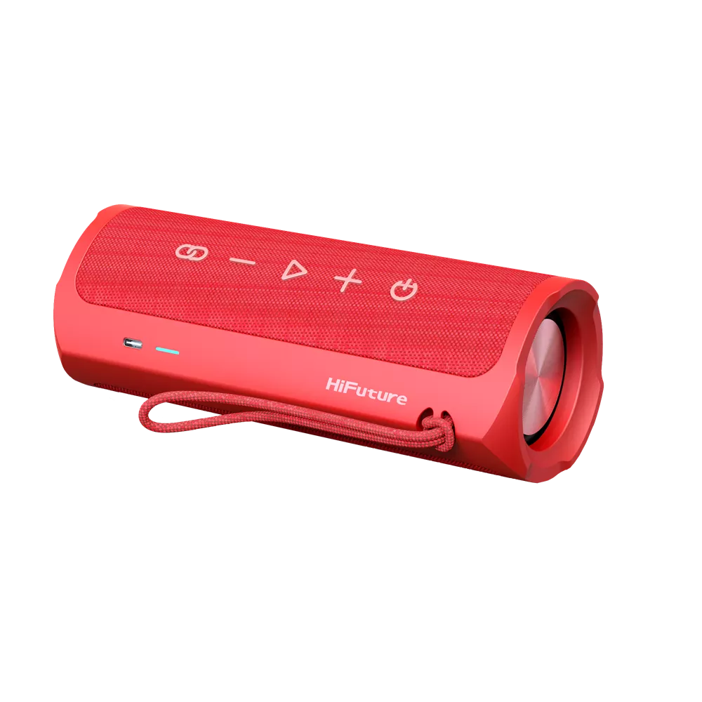 HiFuture - Ripple - 30W Waterproof Bluetooth Speaker - Red