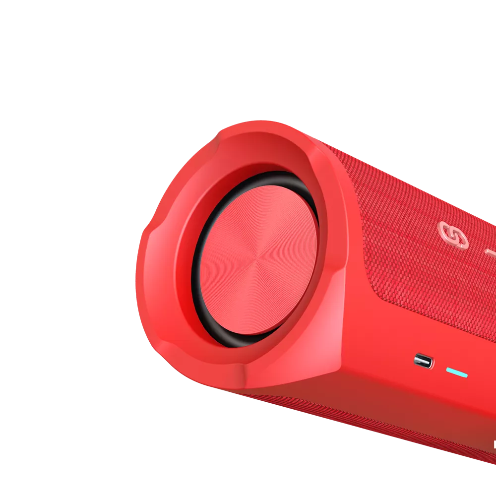 HiFuture - Ripple - 30W Waterproof Bluetooth Speaker - Red