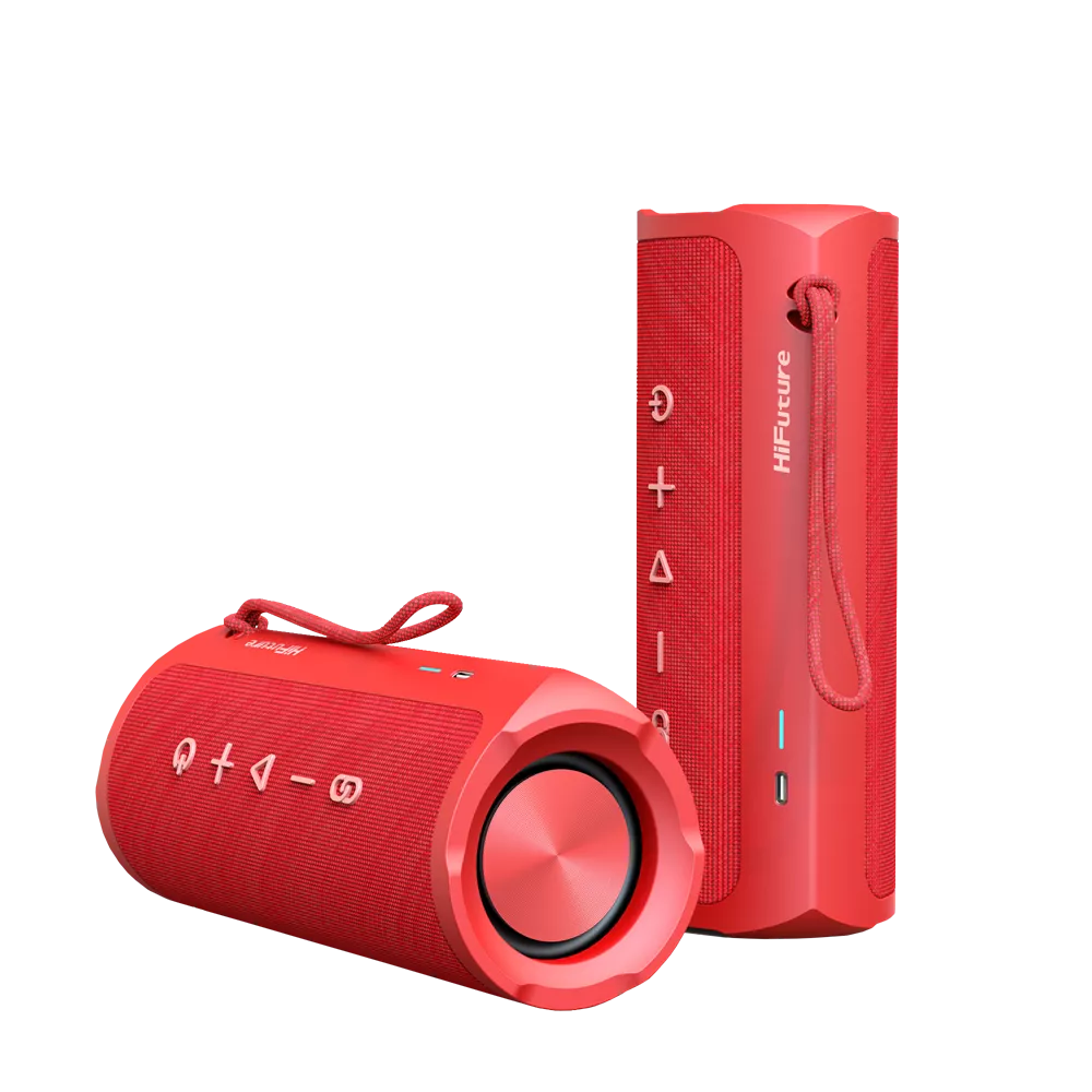 HiFuture - Ripple - 30W Waterproof Bluetooth Speaker - Red
