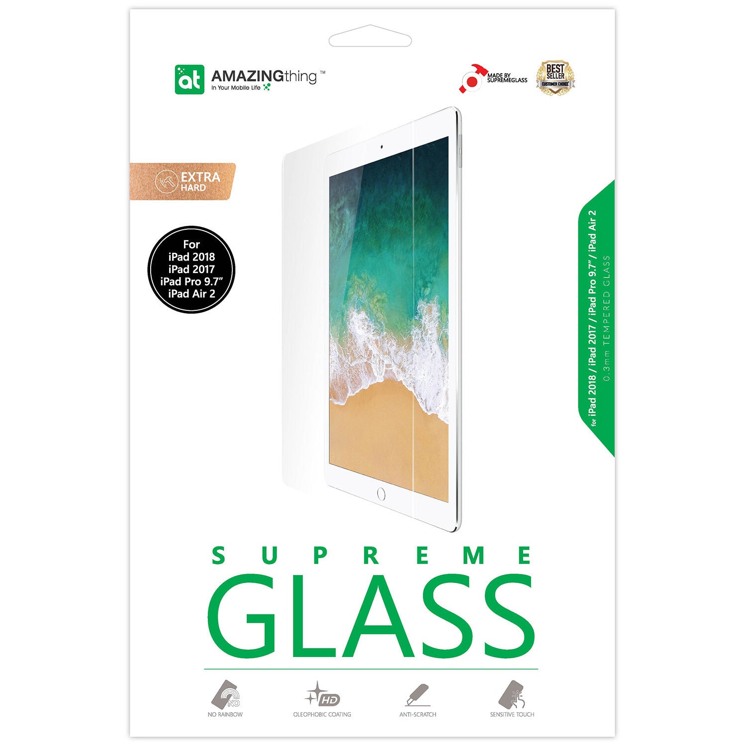 AMAZINGTHING at ipad air 2 0 33mm supreme glass crystal