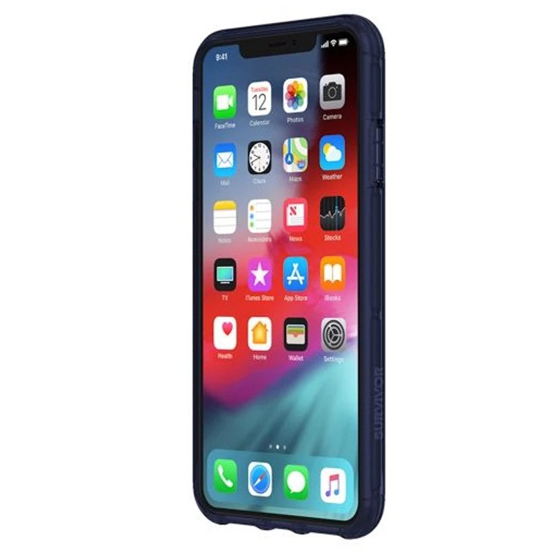 Griffin - Survivor Clear iPhone XS Max Case Purple/Transparent
