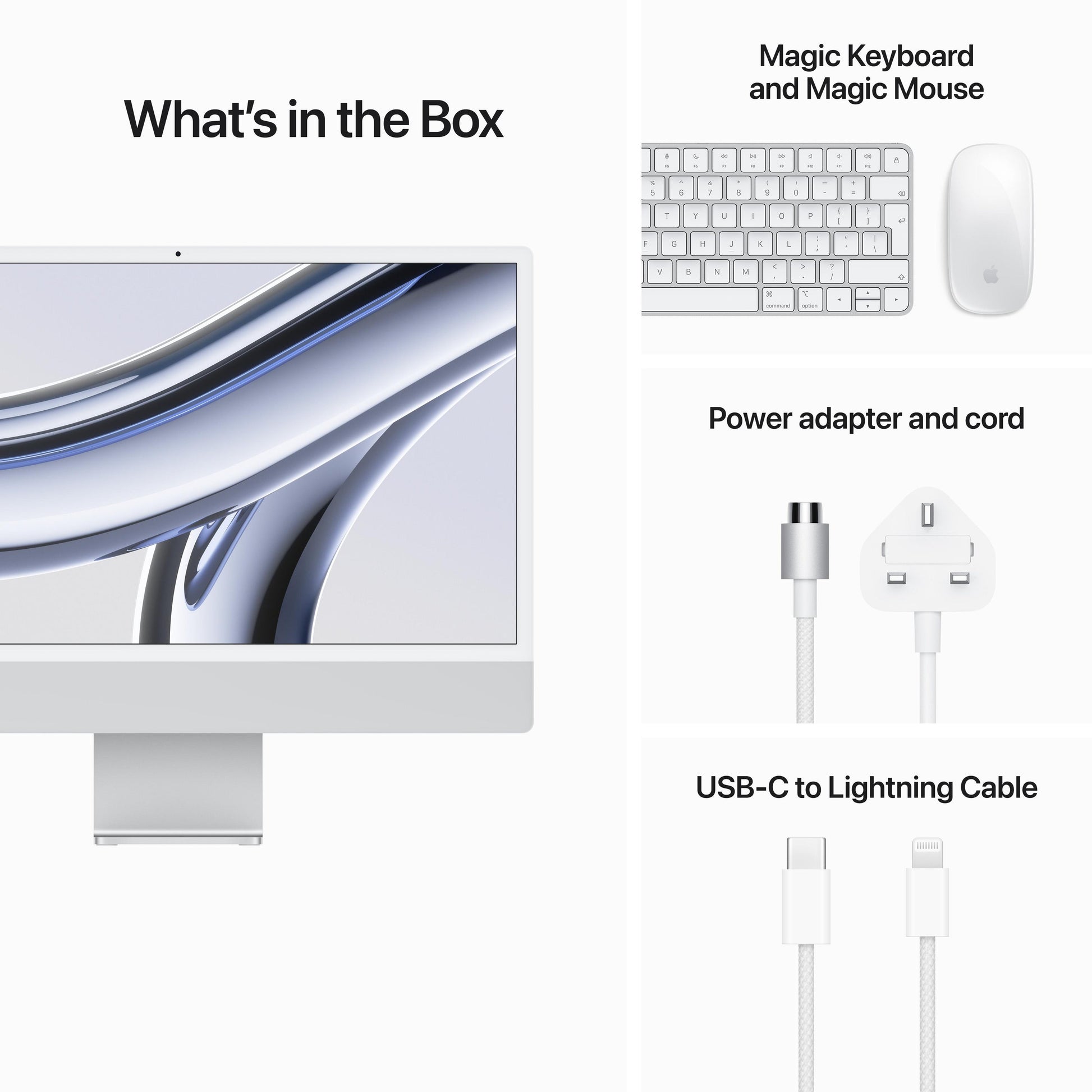24-inch iMac Apple M3 chip with 8‑core CPU and 10‑core GPU