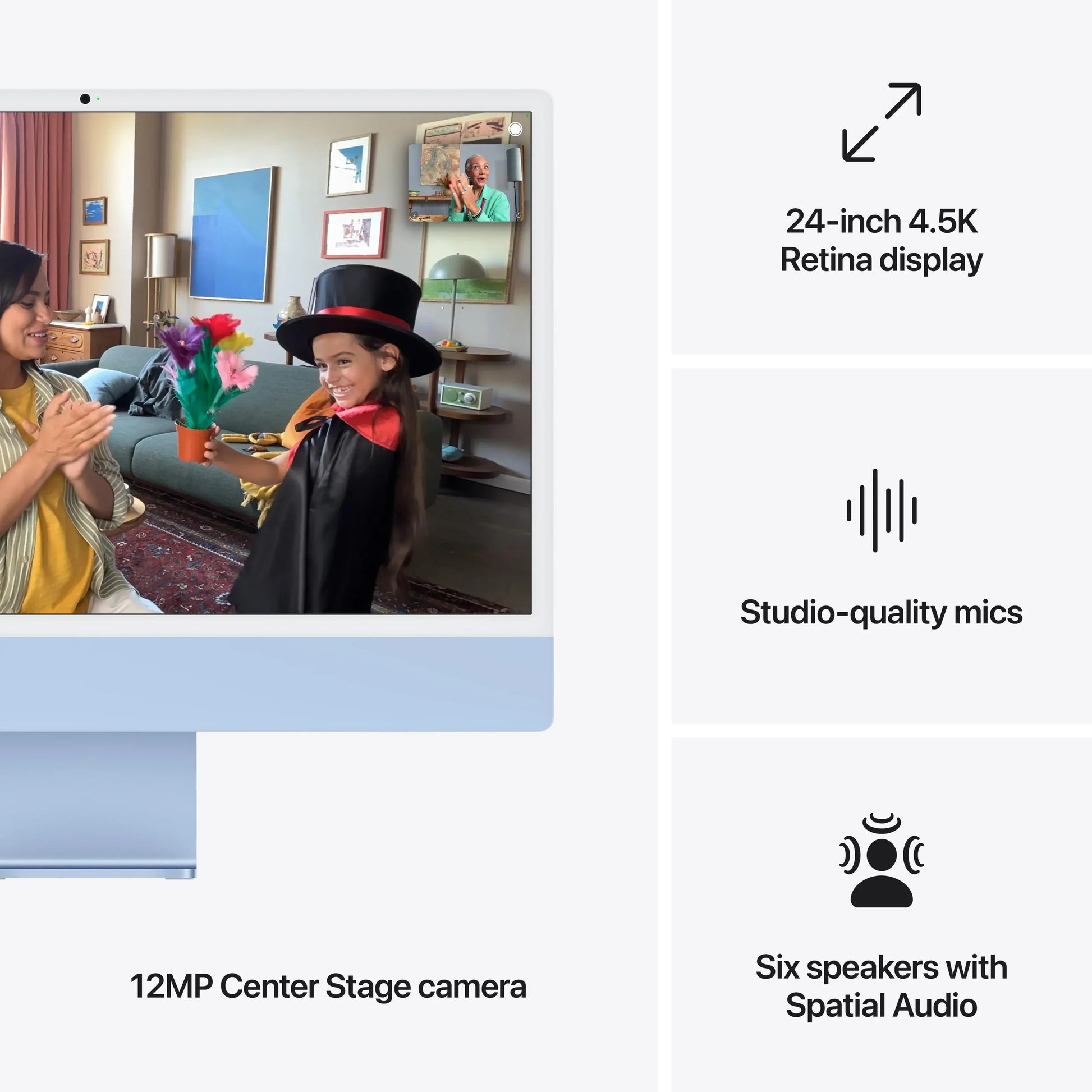 24-inch iMac with Retina 4.5K display M4 chip with 8-core CPU and 8-core GPU Standard Glass