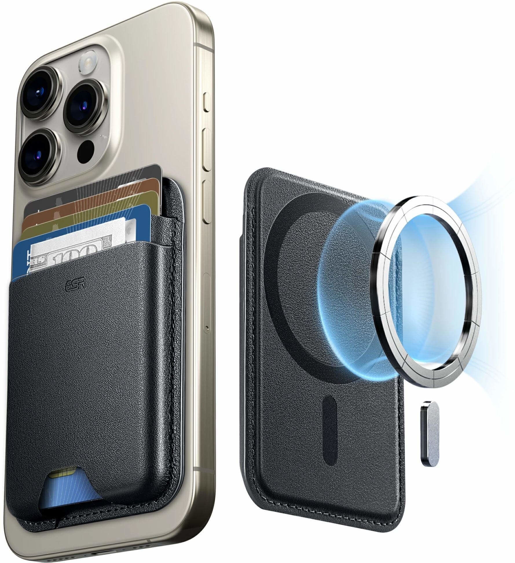 ESR Wallet Boost for cards MagSafe Midnight Black