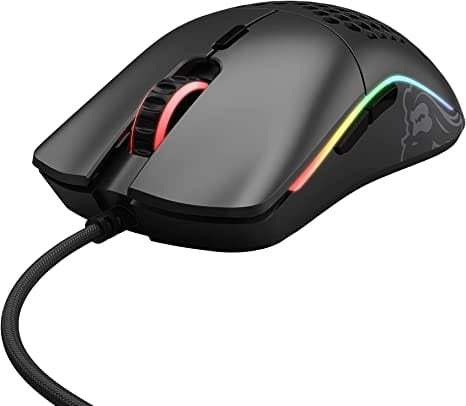 Glorious Gaming Mouse - Model O Minus 58 g Superlight Honeycomb Mouse, Mouse with Lights -Matte Black Mouse, USB Gaming Mouse