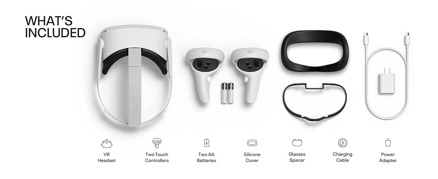 Meta Quest 2 — Advanced All-In-One Virtual Reality Headset — 128 GB