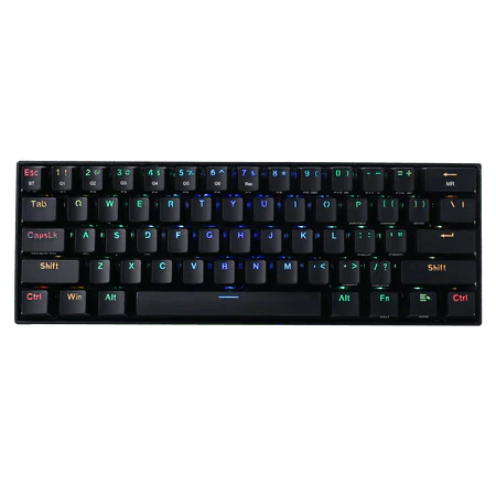 Redragon K530 Draconic 60% Compact RGB Wireless Mechanical Keyboard, 61 Keys Bluetooth Gaming Keyboard