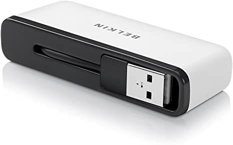 Belkin Travel 4-Port USB 2.0 Hub with Built-In Cable Management (White)