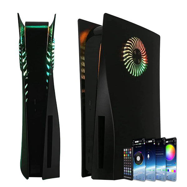 Faceplate with RGB Light Strip for PS5 400+ Effects LED Light Ring Console Cover with remote