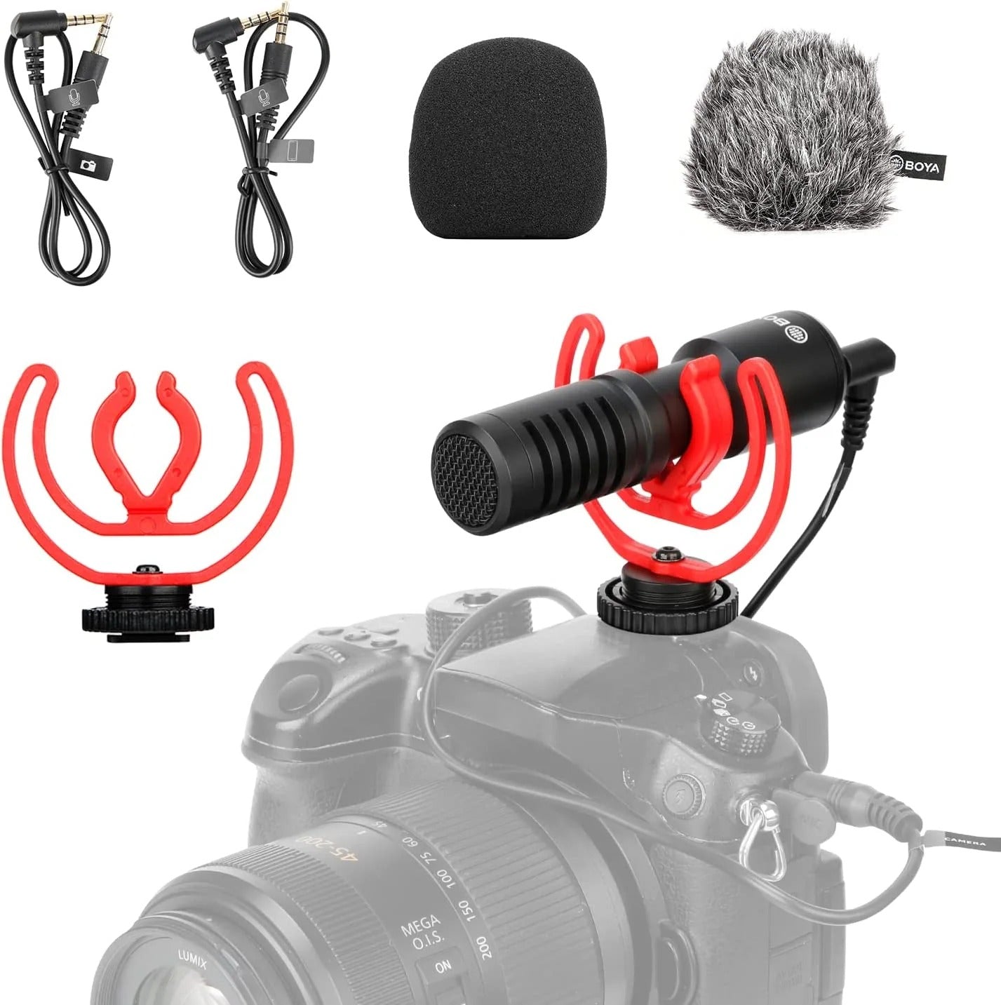 Boya New Camera Super-Cardioid Video Shotgun Condenser Microphone By-Mm1+ With Headphone Monitoring