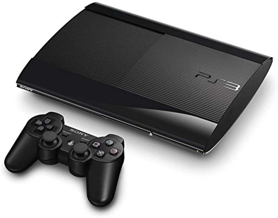 PlayStation 3 Super Slim 500GB Storage ( Pre- Owned) including 25 games installed