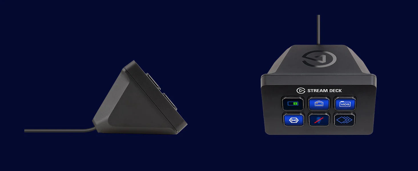 Elgato Stream Deck Mini - Live Content Creation Controller with 6 customizable LCD keys, for Windows 10 and macOS 10.11 or later & Wave Pop Filter: Anti-Plosive Noise Shield Eliminates Pops and Hisses