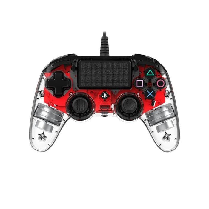 Nacon Wired compact Controller PS4 - Clear Red
