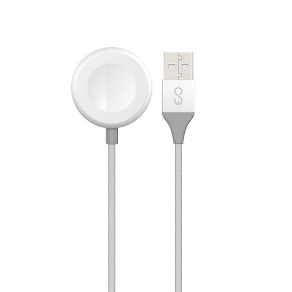 كابل شحن إبيكو USB-A لساعة أبل، 1.2 متر، فضي