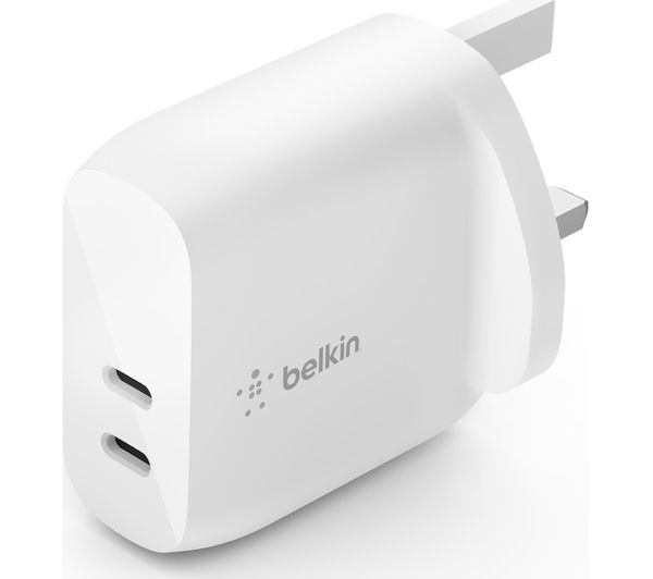 شاحن حائط BELKIN WCB006myWH ثنائي USB من النوع C بقوة 40 وات 