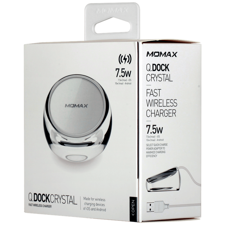 MOMAX Q.Dock Crystal Fast Wireless Charger