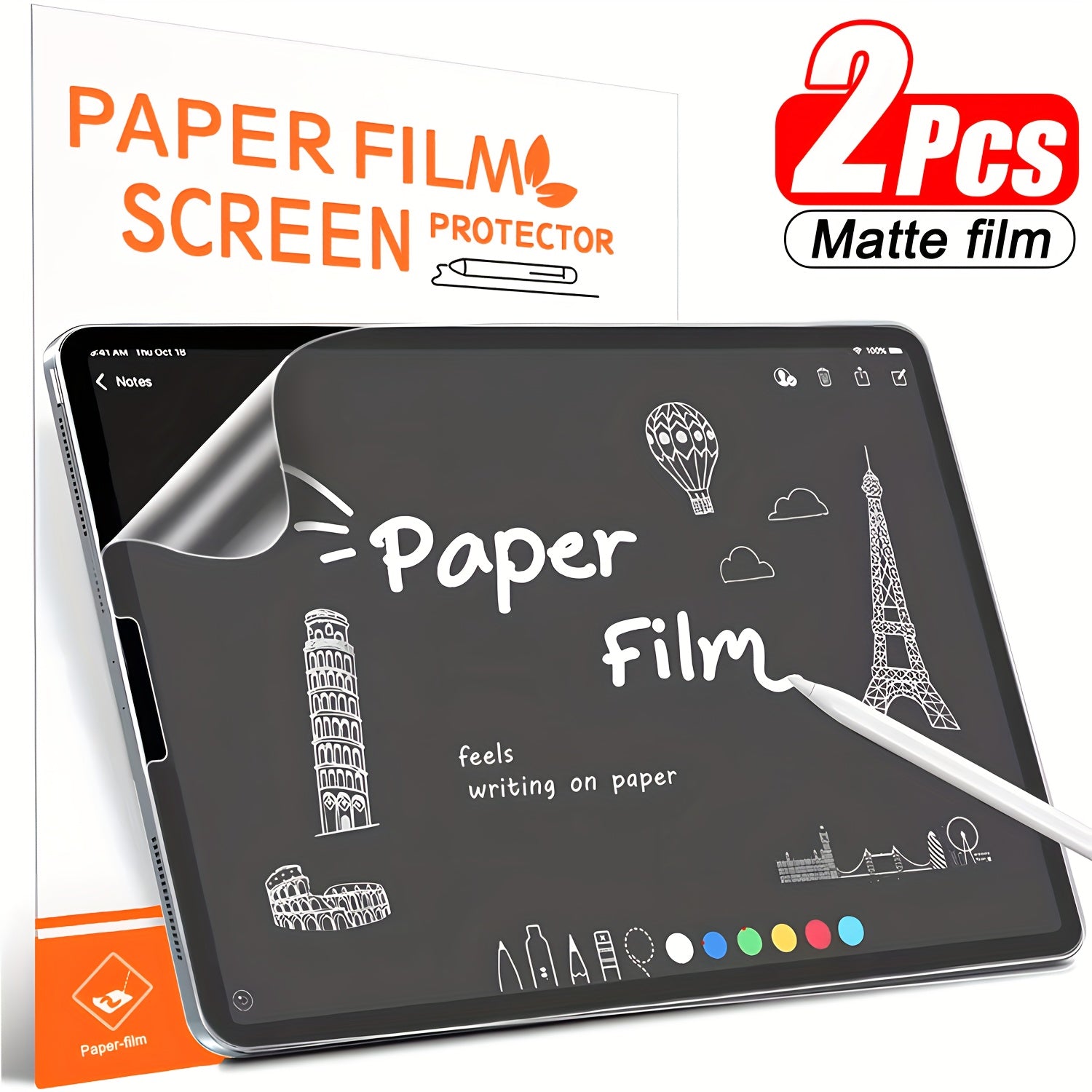 2Pcs iPad Matte Paper Screen Protector Write Draw Protect for iPad Pro 11inch