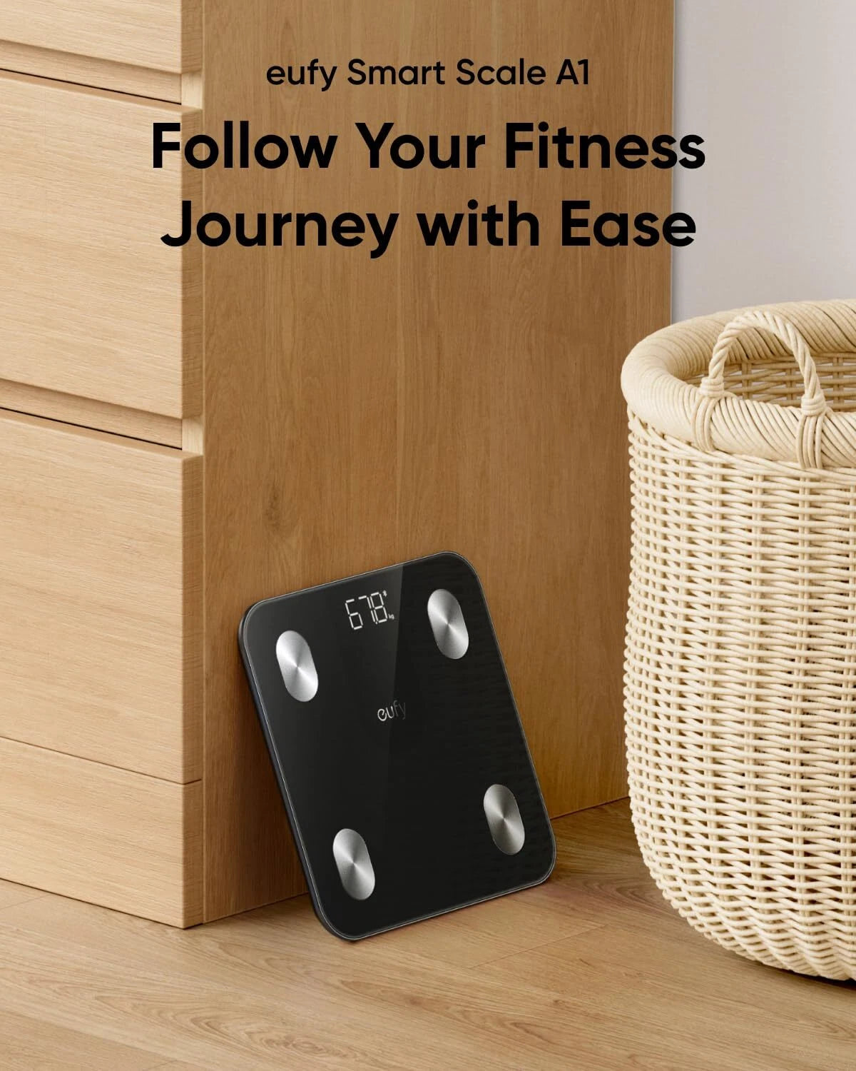 Eufy Smart Scales A1 Digital Bathroom Scales Body Fat Bluetooth 12 Measurements