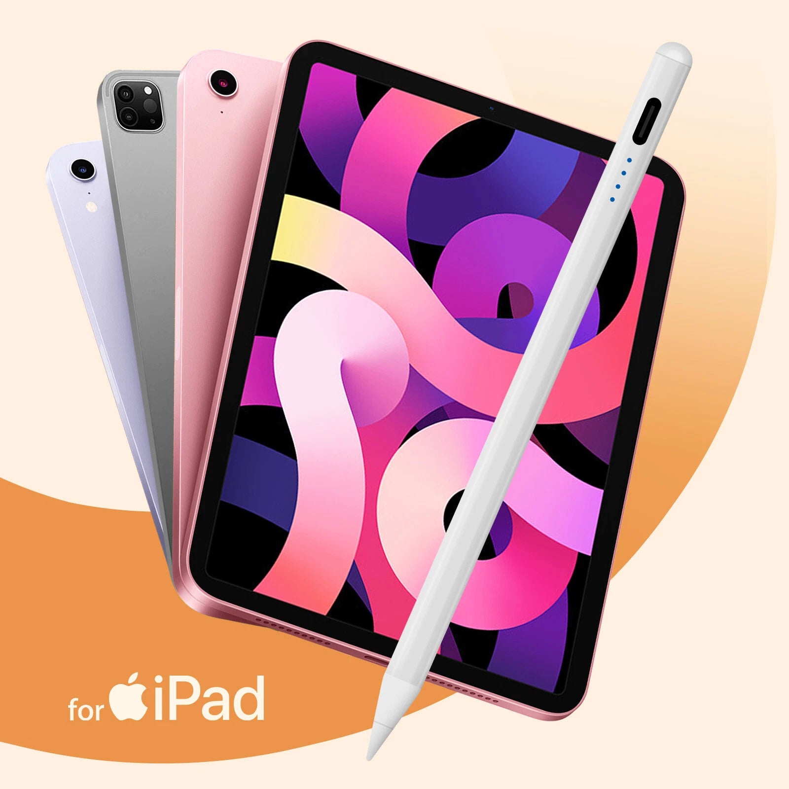 Adonit Magnetic Stylus for iPad Palm Reject Technology 10H Autonomy, White