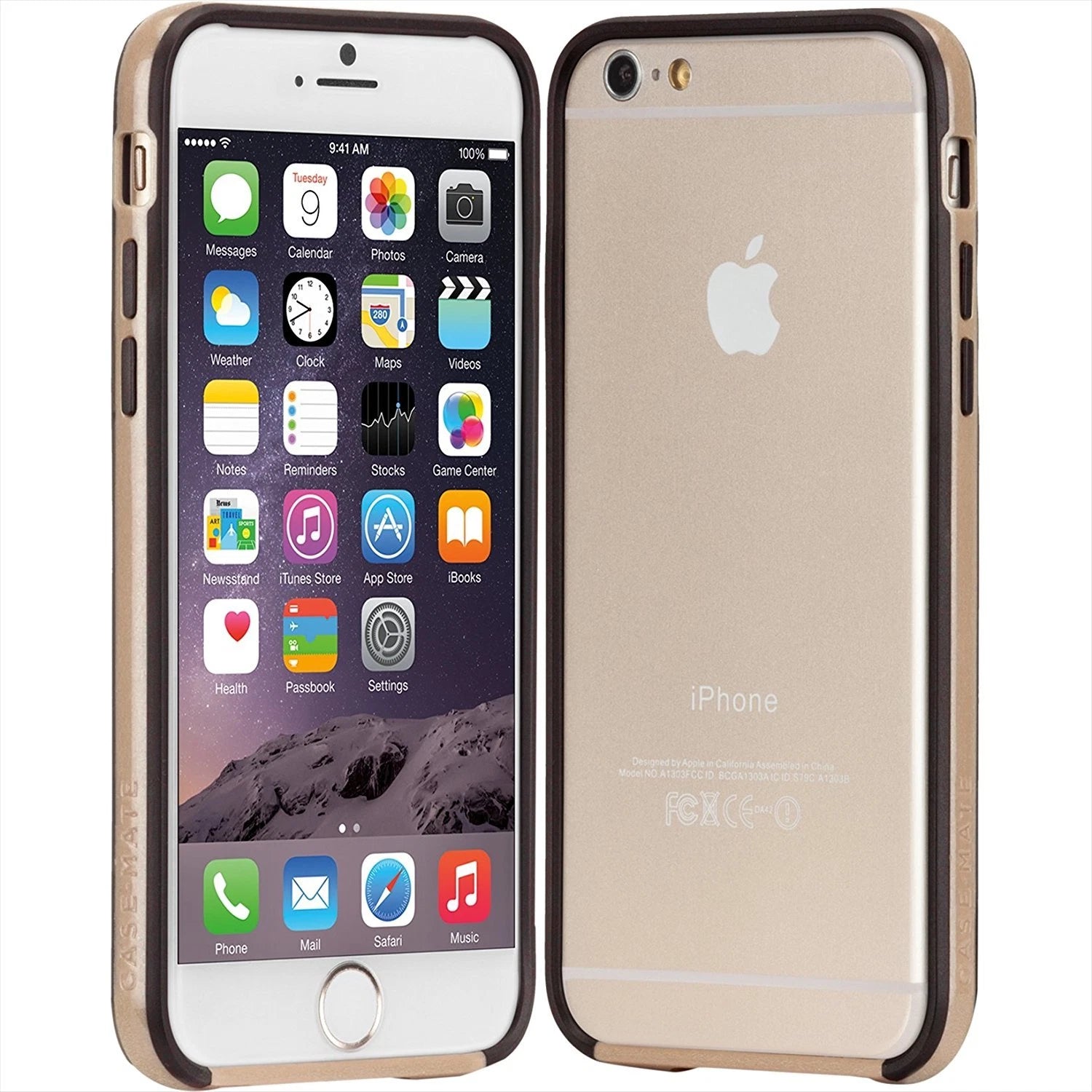 Case-mate case Tough Frame BUMPER for Apple iPhone 6 6S - Champagne BLACK