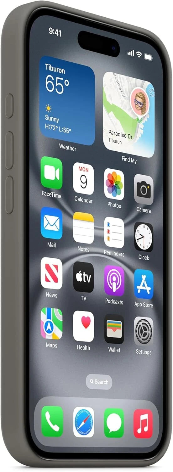 Apple iPhone 16 Silicone Case with MagSafe - Stone Gray MYY33ZM/A