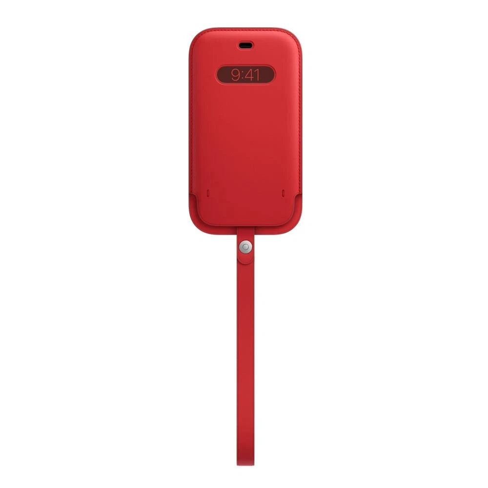 Apple Leather Sleeve with MagSafe for iPhone 12 Pro Max - (Product) Red