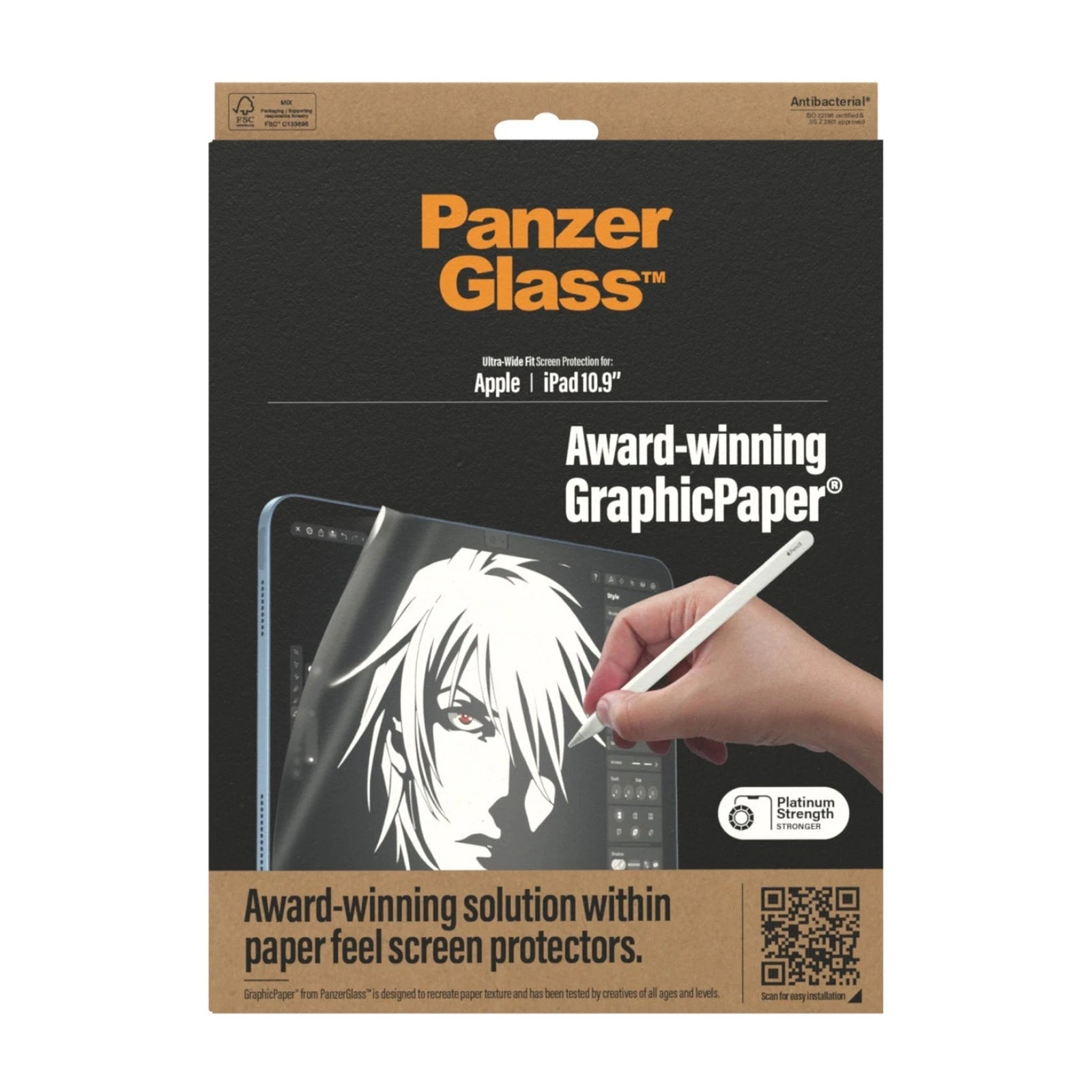 PANZERGLASS GRAPHICPAPER PAPER FEEL ULTRAWIDE SCREEN PROTECTOR IPAD 10.9" 2022