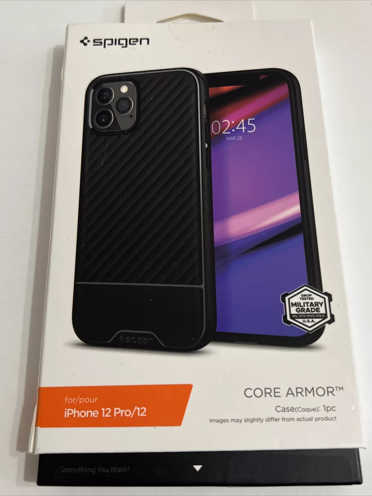 Spigen Core Armor Designed Case for iPhone 12/ 12 Pro - Matte Black