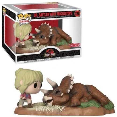 Pop Moment! Movies: Jurassic Park- Dr. Sattler & Tricerato (Exc)