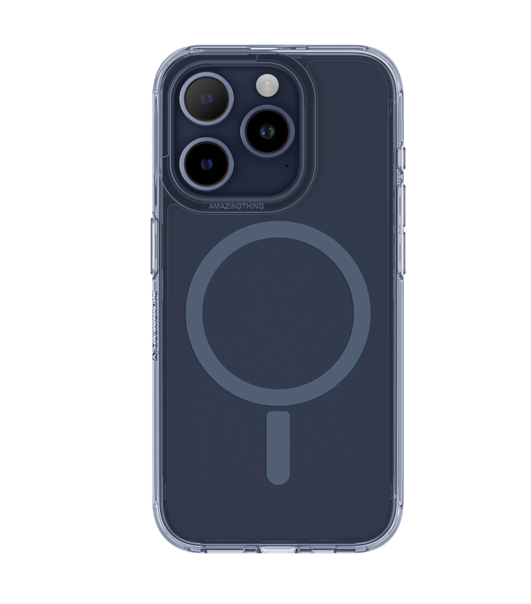 Amazing Thing Minimal Magsafe Drop Proof Case For Iphone 15 6.1 Pro 2023 Dark Blue