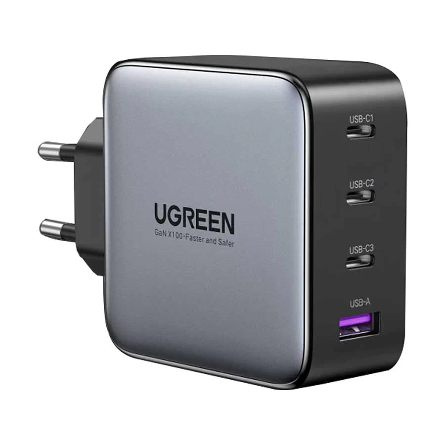 UGREEN Nexode 100W USB-C Wall Charger – 4 Ports (Black)