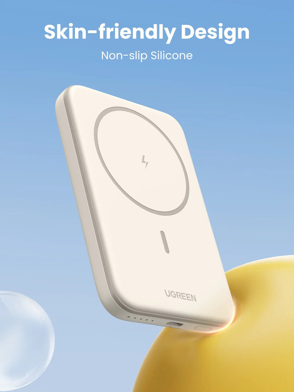 UGREEN Wireless Magnetic Power Bank 5000mAh White