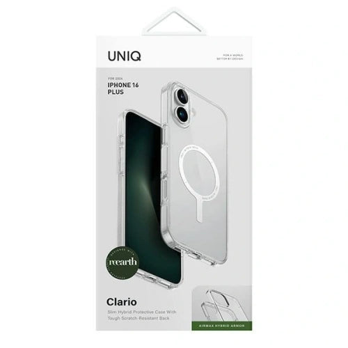 UNIQ Clario Apple iPhone 16 Plus Magclick Charging lucent clear